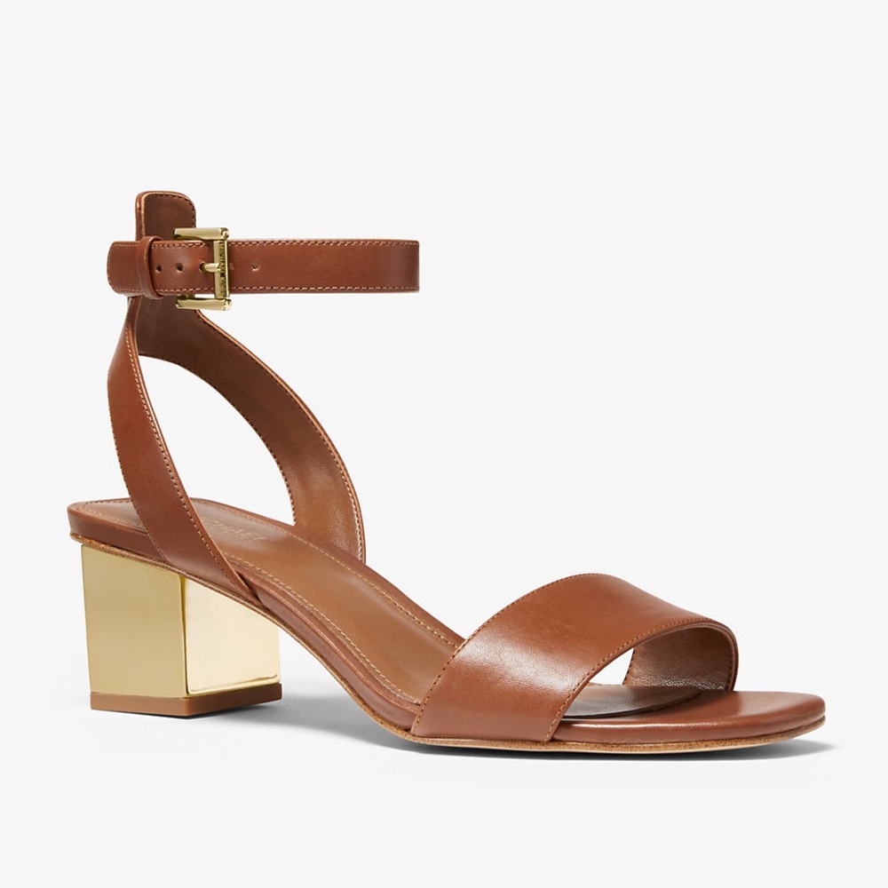 MICHAEL Michael Kors Brown Heels with Adjustable Slingback
